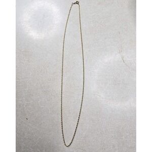 16" 14K Yellow Gold Wheat Chain Link Necklace - 1.3 Grams
